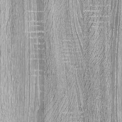 vidaXL CD-hylly harmaa Sonoma 102x23x89,5 cm tekninen puu
