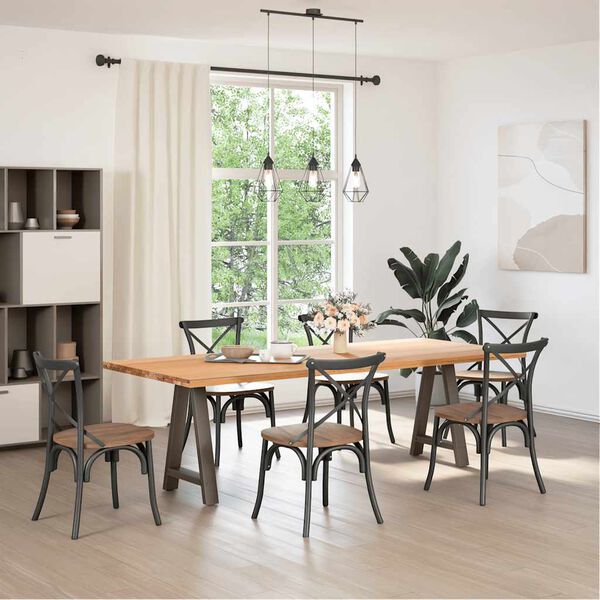 vidaXL Ruokap&ouml;yd&auml;n jalat A-muotoiset 2 kpl 60x(72-73) cm ter&auml;s