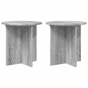 vidaXL Kasviteline 2 kpl Harmaa sonoma 40 x 40 x 40 cm Tekninen puu