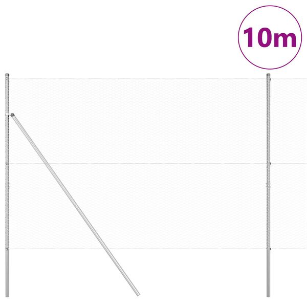 vidaXL Aitalatu Hopea 10 x 1,5 m (25 mm verkko) Ter&auml;s