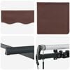vidaXL Vetoutuva markiisi Ruskea 250 x 200 cm kangas