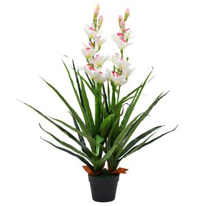 vidaXL Tekokasvi ruukulla kymbidi (orkidea) 100 cm vihre&auml;