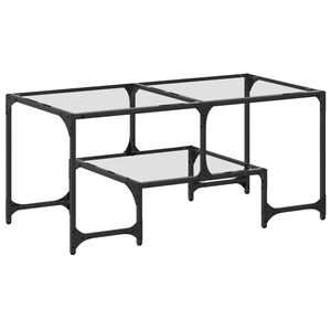 vidaXL Sohvap&ouml;yt&auml; l&auml;pin&auml;kyv&auml; lasinen p&ouml;yt&auml;levy 98,5x50x45 cm ter&auml;s