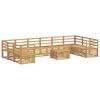 vidaXL Ulkosohvakokoelma 11 pcs valkoinen 59 x 59 x 37 cm