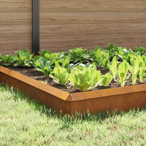 vidaXL Etana-aidat 12 pcs Ruosteinen Kulunut Ter&auml;s