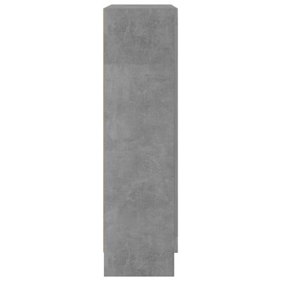vidaXL Kirjahylly betoninharmaa 82,5x30,5x115 cm lastulevy