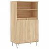 vidaXL Kaappi Sonoma-tammi 60x36x110 cm tekninen puu