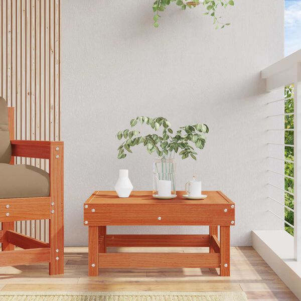 Puutarhan jalkatuki Massiivim&auml;nty Vahans&auml;vyinen Ruskea