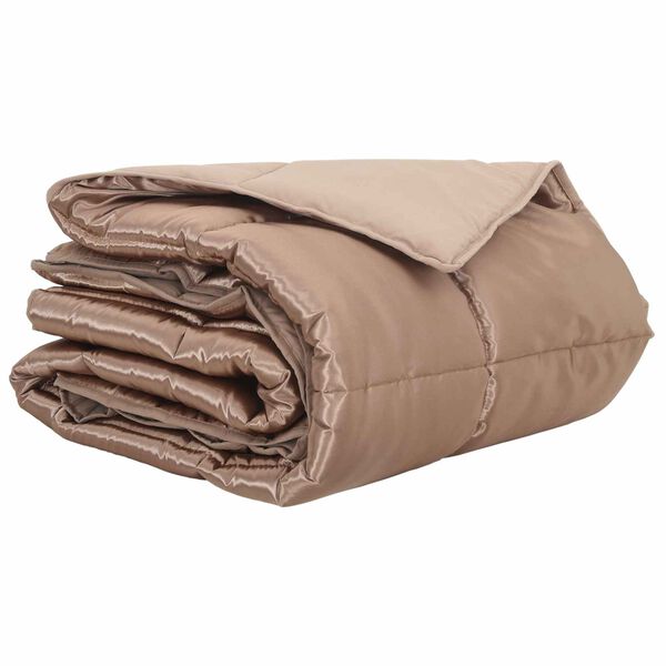 vidaXL Kes&auml;peitto Kulta 220 x 140 cm Satiini ja mikrofiiberi