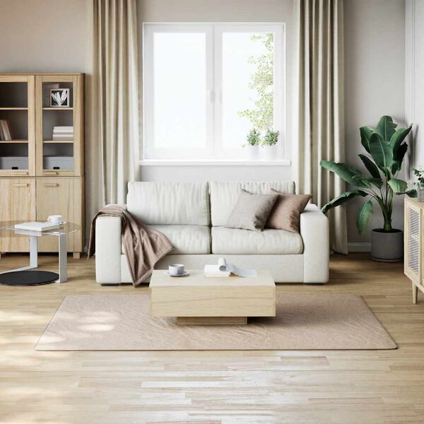 vidaXL Matto pestävä pehmeä lyhyt nukka 160x230 cm liukumaton beige