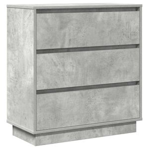 vidaXL Y&ouml;p&ouml;yt&auml;kaappi Betoni Harmaa 71 x 34,5 x 75 cm Tekninen puu