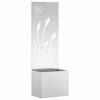 vidaXL Puutarhan yksityisyyden verho Viivakuvio Hopea 50 x 140 cm