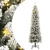 vidaXL Tekojoulukuusi 150 LED-valoa ja lumihuurre 150 cm