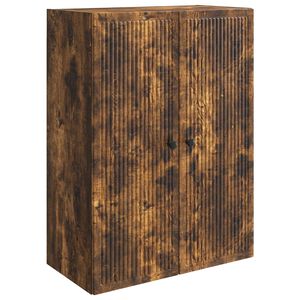 vidaXL Sein&auml;lle Kiinnitett&auml;v&auml; Kaappi Savutammi 66 x 34,5 x 90 cm