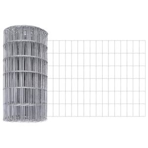 vidaXL Euroaita 0,6 x 25 m PVC-pintainen rauta