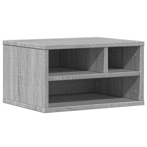 vidaXL Tulostinteline harmaa Sonoma 40x32x22,5 cm tekninen puu
