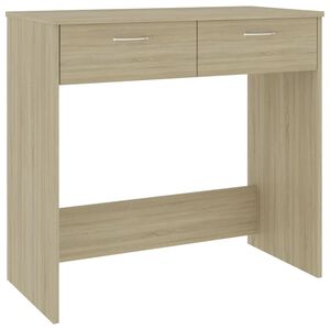 vidaXL Ty&ouml;p&ouml;yt&auml; Sonoma-tammi 80x40x75 cm tekninen puu
