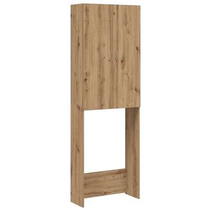 vidaXL Pesukonekaappi k&auml;sity&ouml;l&auml;inen tammi 64x25,5x190 cm