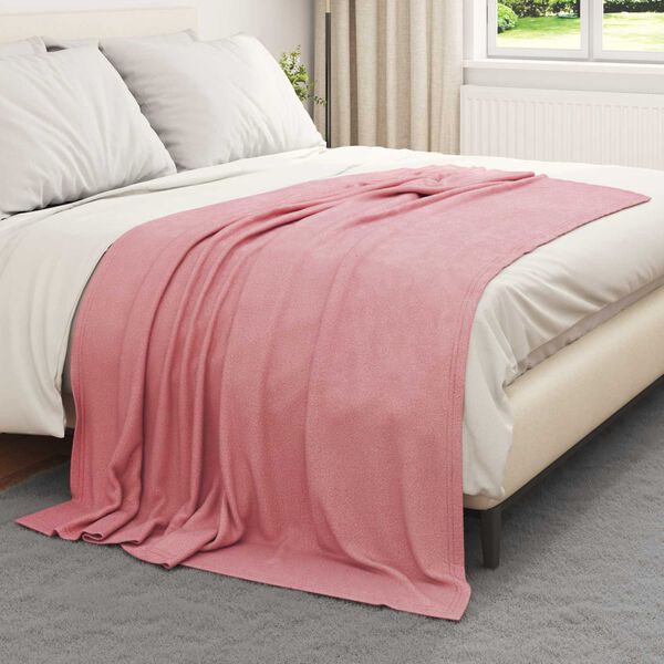 vidaXL Heittop&auml;&auml;llys 6 pcs Pinkki 200 x 150 cm Fleese