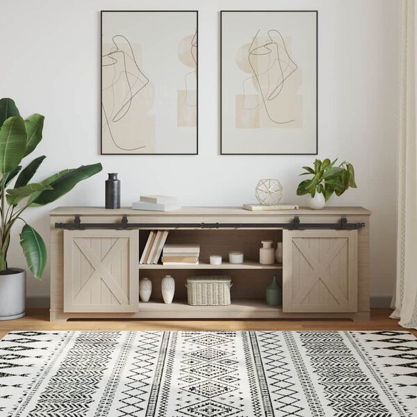 vidaXL Liukukaapin ovisarja 183 cm hiiliter&auml;s