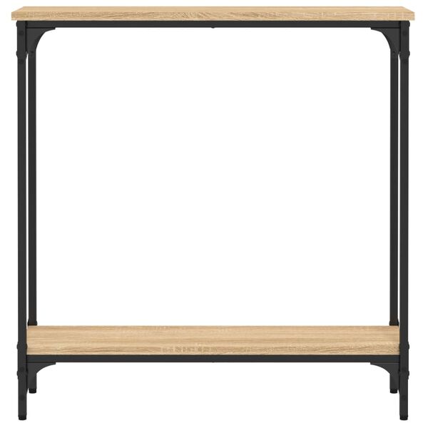 vidaXL Konsolip&ouml;yt&auml; Sonoma-tammi 75x22,5x75 cm tekopuu