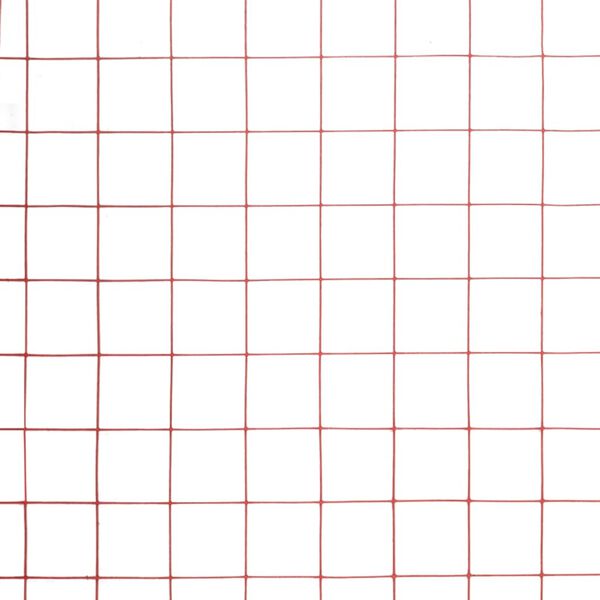 vidaXL Kanaverkko ter&auml;s PVC pinnoitteella 25x0,5 m punainen