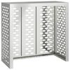 vidaXL Ilmastointilaitteen suoja Hopea 110 x 50 x 105 cm