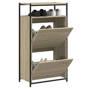 vidaXL Kenk&auml;kaappi Sonoma-tammi 60x34x112 cm tekninen puu