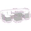 vidaXL 8-osainen Puutarhasohvasarja tyynyillä beige polyrottinki