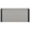 vidaXL Puutarhan roskakori harmaa 85x34x40 cm
