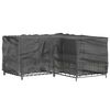 vidaXL Puutarhakalustesuoja L-muoto 12 purjerengasta 185x185x90 cm