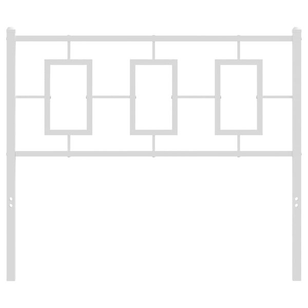 vidaXL Metallinen vaihtop&auml;&auml;ty valkoinen 100 cm