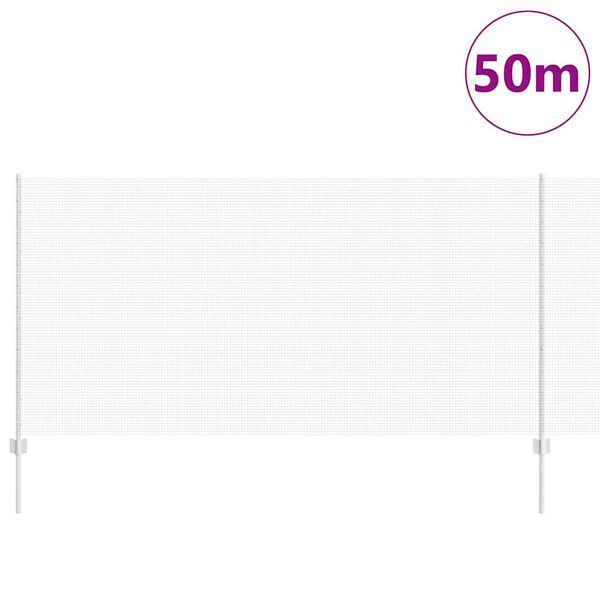 vidaXL Aita ja Tuki Hopea 1,2 x 50 m Ter&auml;s