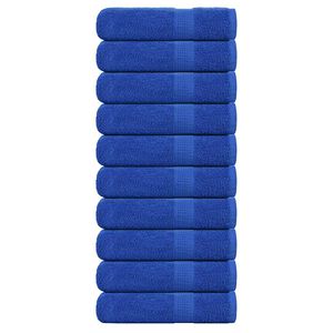 vidaXL K&auml;sipyyhkeet FROGN 10 kpl Sininen 50x100 cm 360 gsm
