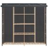 vidaXL Vaatekaappi harmaa 173x40x170 cm kangas