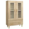 vidaXL Kaappi Sonoma-tammi 70x31x115 cm tekninen puu
