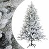 vidaXL Salkomallinen tekoinen joulukuusi 120 cm PVC ja metalli