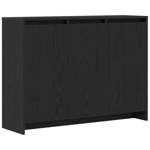 vidaXL Sivup&ouml;yt&auml; Musta 102 x 29.5 x 75 cm Tekninen puu