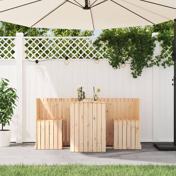 vidaXL Parvekesarja 2-istuttava t&auml;ysi m&auml;nty