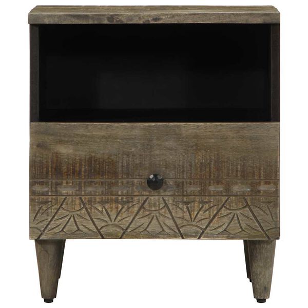 vidaXL Y&ouml;p&ouml;yt&auml;kaapit 2 kpl Vaaleanharmaa 40x33x46 cm Massiivipuu Mango