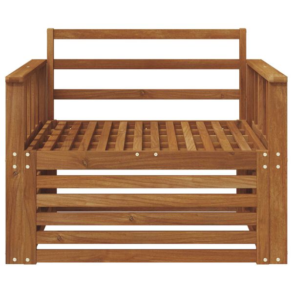 vidaXL 2 Kappale Sohva k&auml;sinojilla Tihe&auml; akasiapuu Luonnollinen