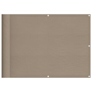 vidaXL Parvekesuoja taupe 75x700 cm 100% polyesteri Oxford kangas