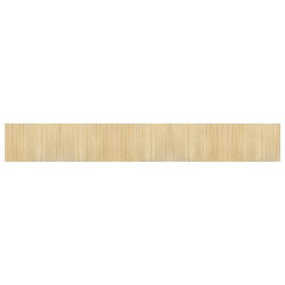 vidaXL Matto suorakaide vaalea luonnollinen 70x500 cm bambu