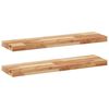 vidaXL Kelluvat hyllyt 2 kpl 100x20x4 cm &ouml;ljytty massiivipuu akaasia