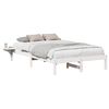 vidaXL S&auml;ngyn runko Valkoinen 4FT Small Double Massiivinen m&auml;nty