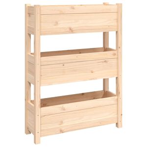 vidaXL Kukkalaatikko 77x25x104,5 cm t&auml;ysi m&auml;nty