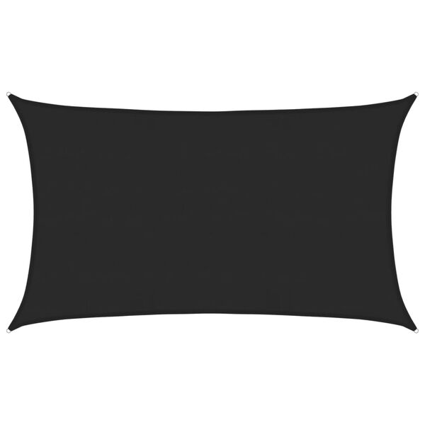 vidaXL Aurinkopurje 160 g/m&sup2; musta 5x8 m HDPE