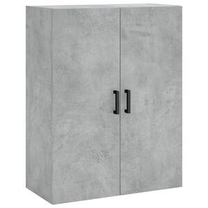 vidaXL Sein&auml;kiinnitett&auml;v&auml; kaappi betoninharmaa 69,5x34x90 cm