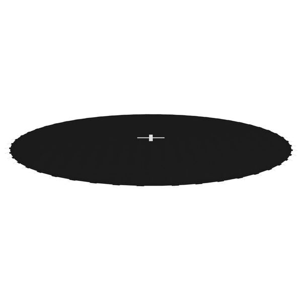 vidaXL Hyppymatto musta kangas 3,05 m pyöreälle trampoliinille