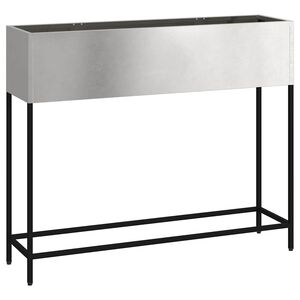 vidaXL Kohotettu puutarhakasvi Hopea 100 x 26 x 82 cm